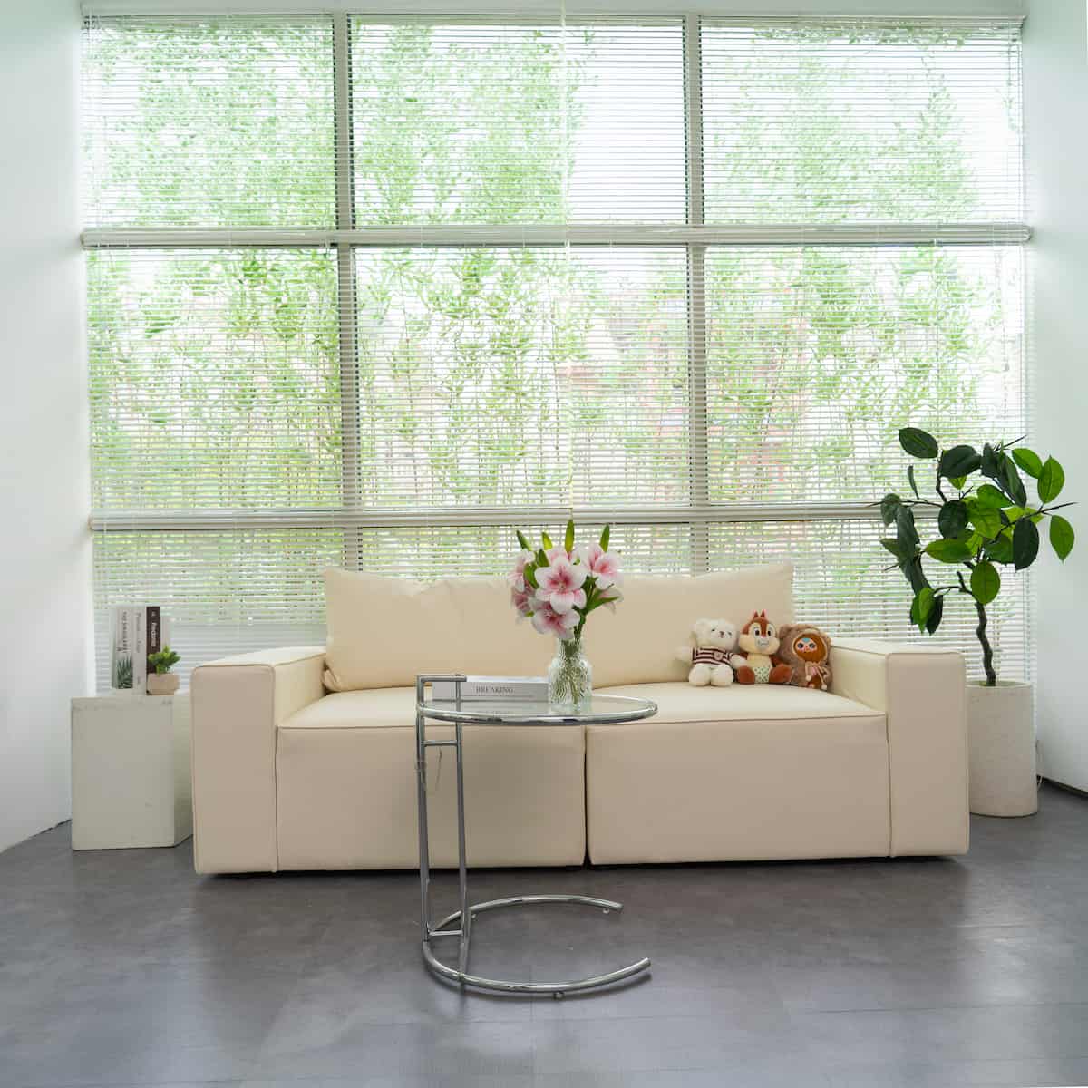 Room 2 - Sofa kem đón nắng bên cửa kính lớn